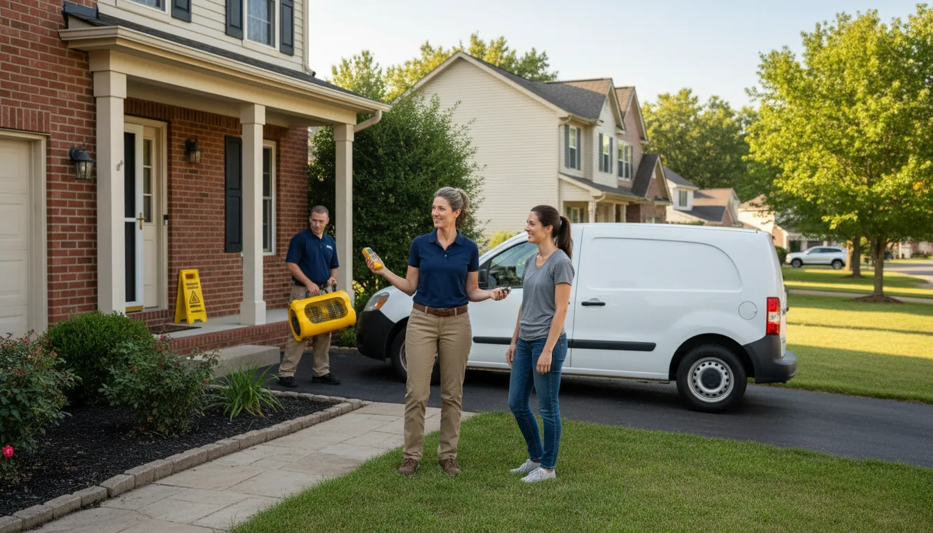 Water restoration image for Dehumidification And Cleanup Services in Herbster, WI